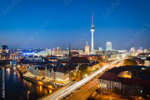 Berlin Night Scene photo