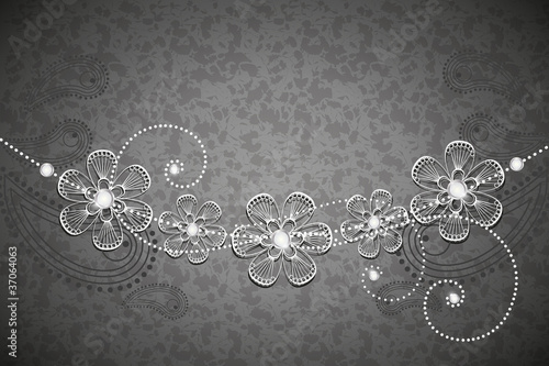 decorative background, black and white
