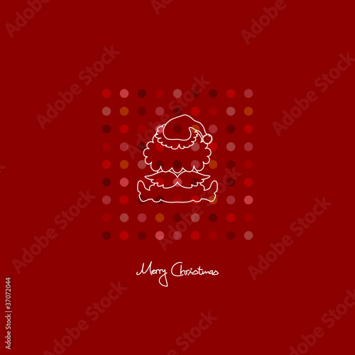 Sitting Angel Santa´s Hat Pattern Red