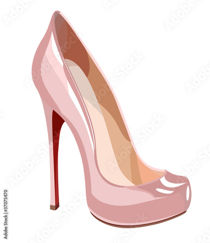 Elegant pink shoe