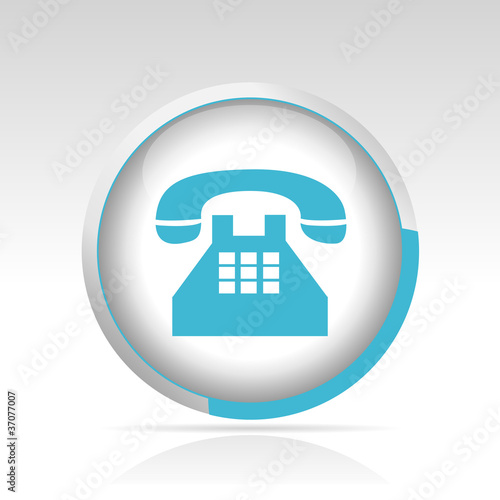 bouton téléphone rétro