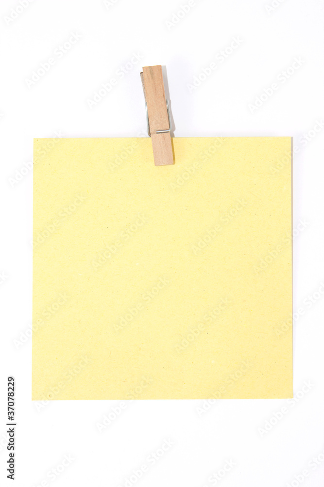 Gelber Notizzettel Gelber Notizzettel