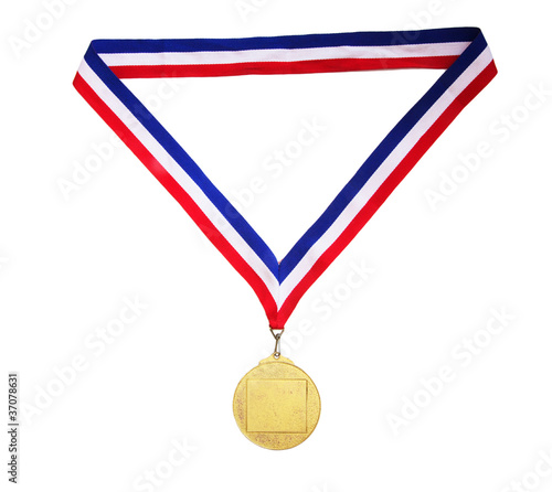 Blank gold medal