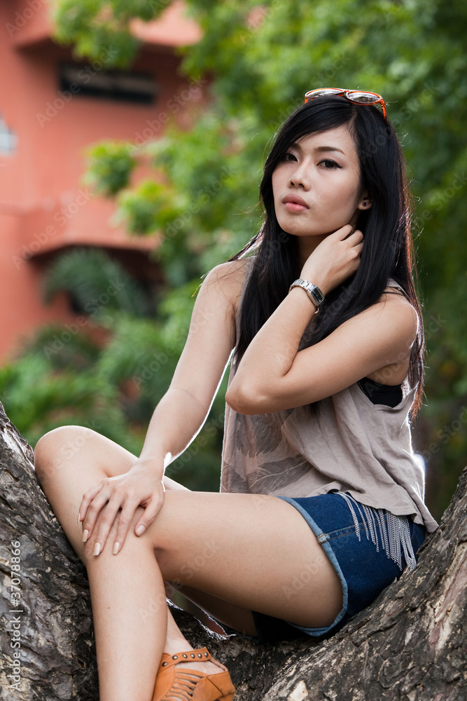 A portrait of beautiful Asian girl A portrait of beautiful Asian girl