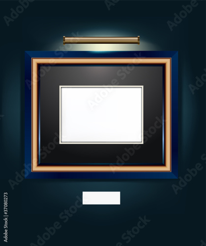 Vector Illustration of frame for artwork.