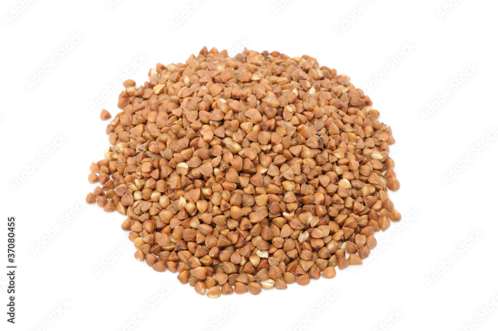 Buckwheat Isolated on White Background Buckwheat Isolated on White Background