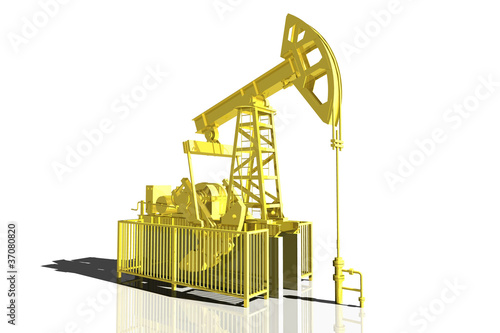 Fotografie Oil recovery by the oil pump