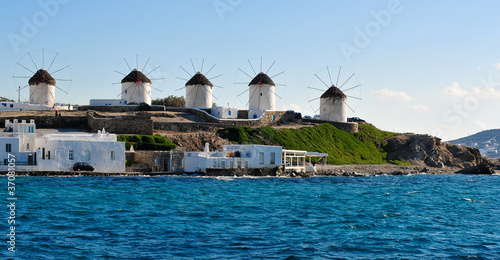 The five windmills of Mykonos - Greece