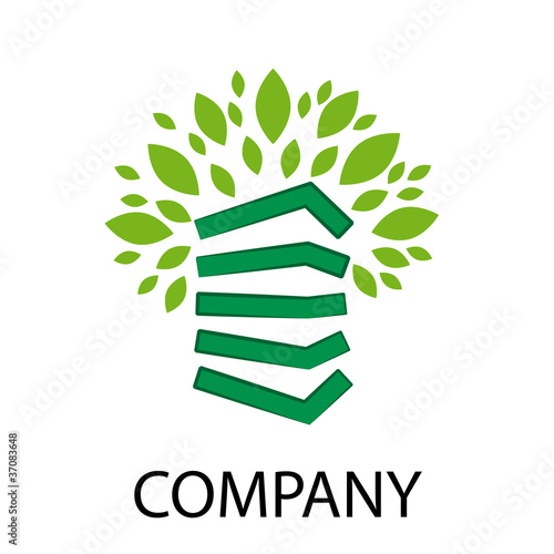Logo green house  # Vector