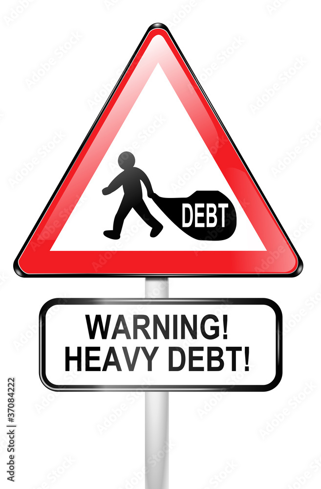 Debt warning. Debt warning.