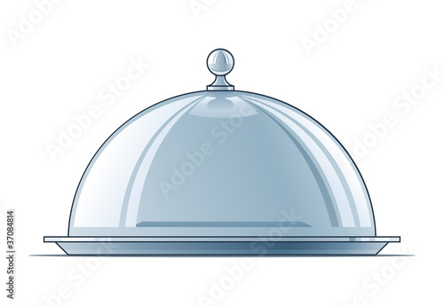 tray with lid vector illustration isolated on white background