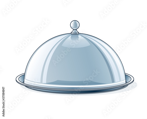 tray with lid vector illustration isolated on white background
