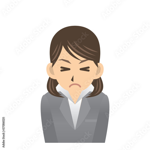 OL A 表情3 我慢