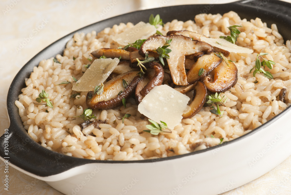 Wild mushroom risotto Wild mushroom risotto