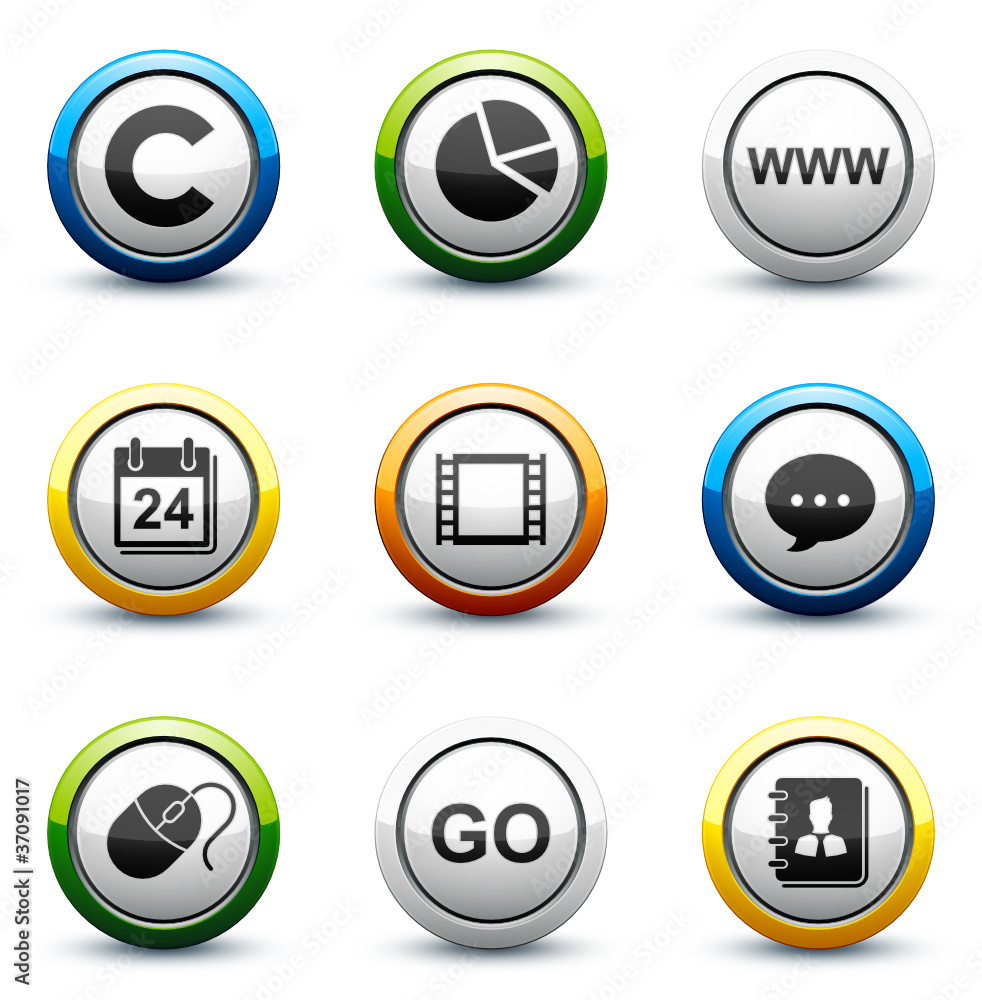 icône bouton internet icône bouton internet