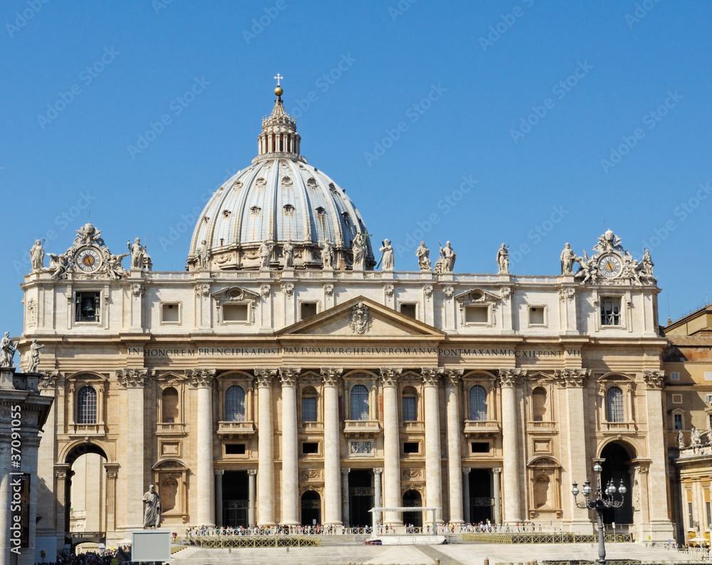 St Peter's Basilica in Rome, Italy
