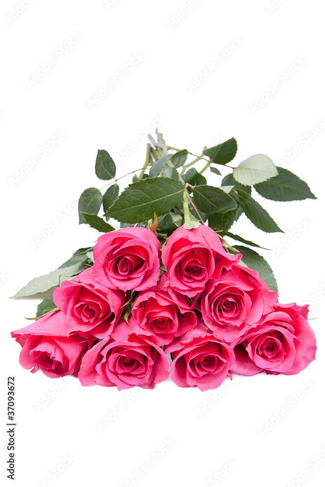 Obraz premium Bukiet pięknych różowych róż