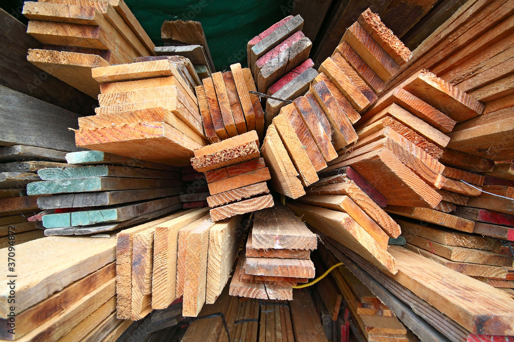 Stack of wooden boards. Stack of wooden boards.