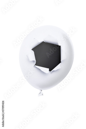 Luftballon mit Loch