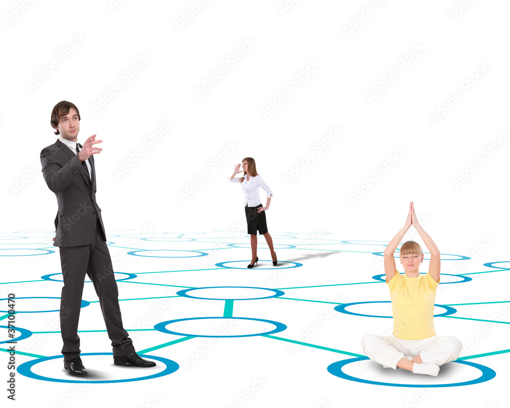 Symbol of social network Symbol of social network