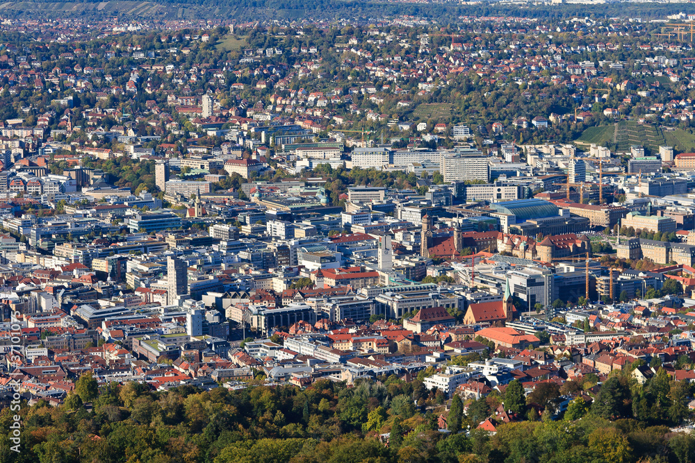Fototapeta premium Stuttgart Innenstadt zentral mit Schlossplatz