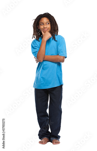 funny rasta boy thinking