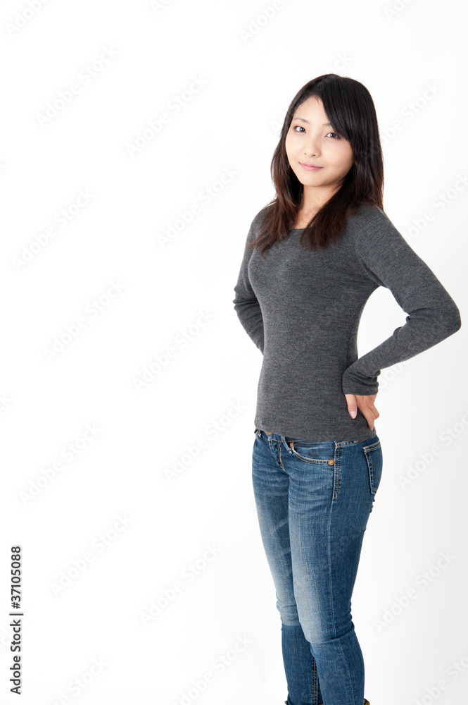 a portrait of pretty asian woman a portrait of pretty asian woman