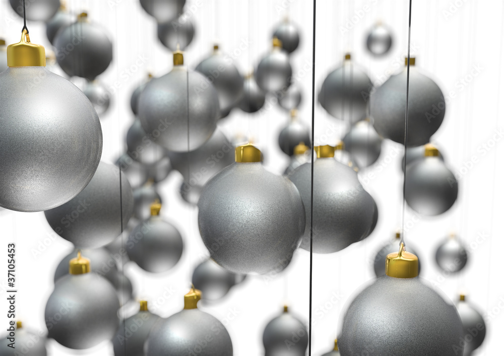 Hanging christmas ornaments