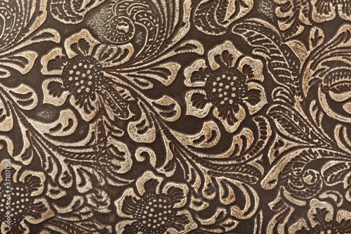 Wallpaper Mural Leather floral pattern background Torontodigital.ca