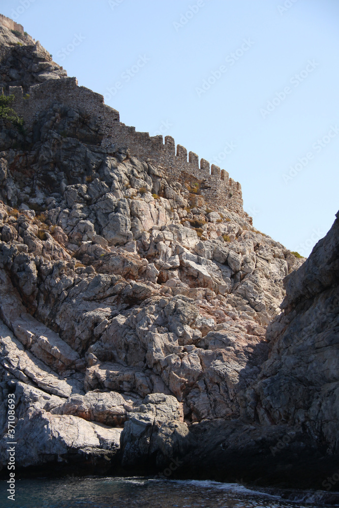 Rock and sea in Turkey