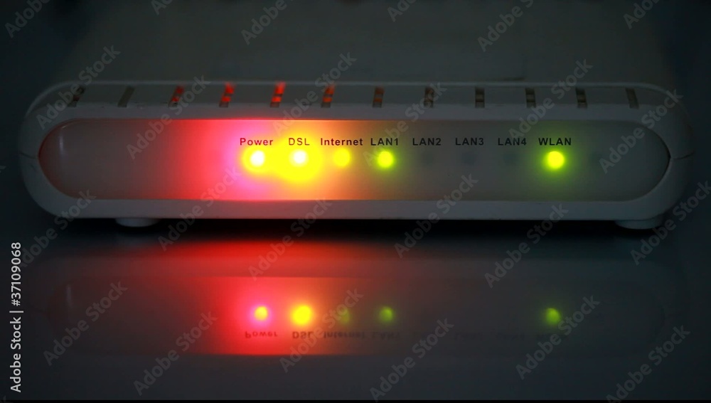 internet modem light