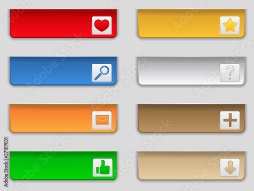 Web buttons with icons