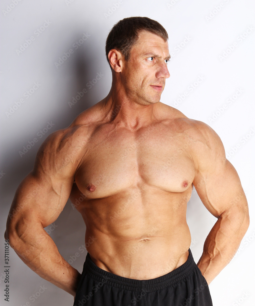 Image of bodybuilder posing Image of bodybuilder posing