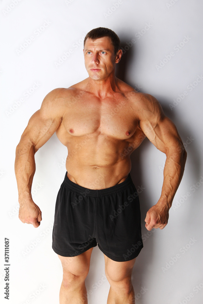 Image of bodybuilder posing Image of bodybuilder posing