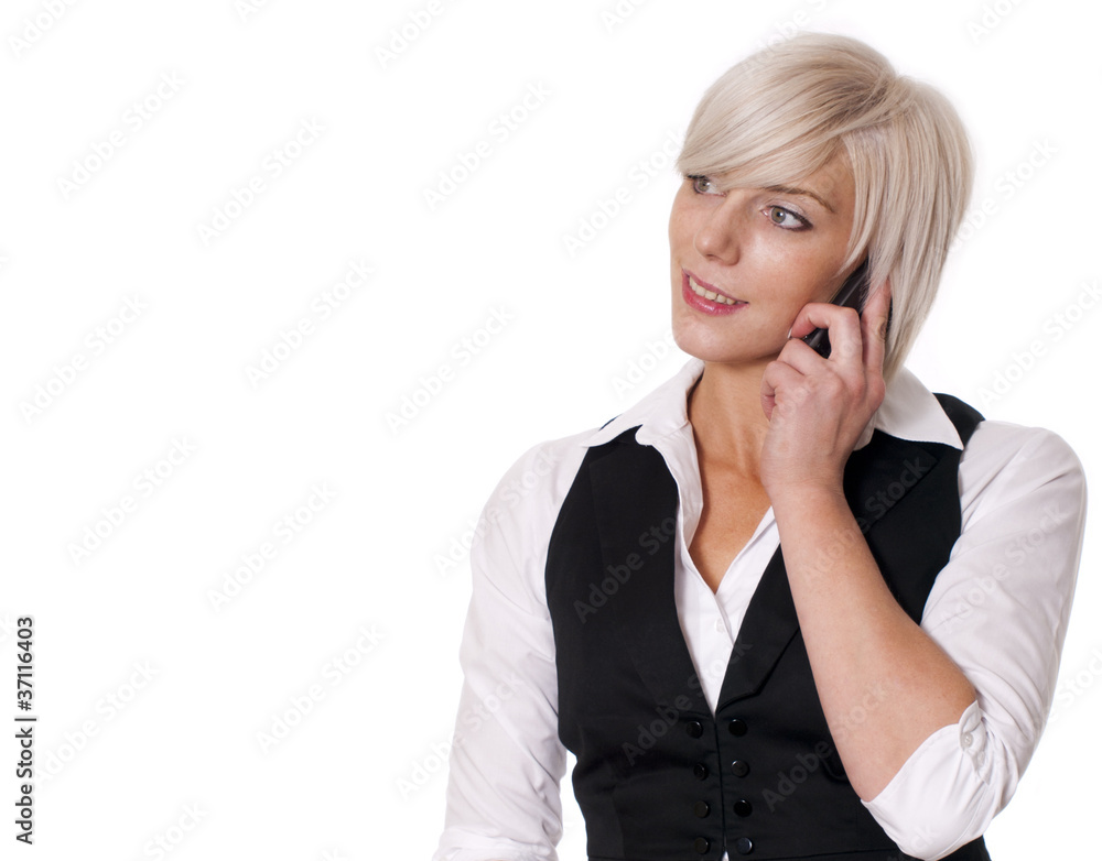 Young business woman using mobile phone Young business woman using mobile phone