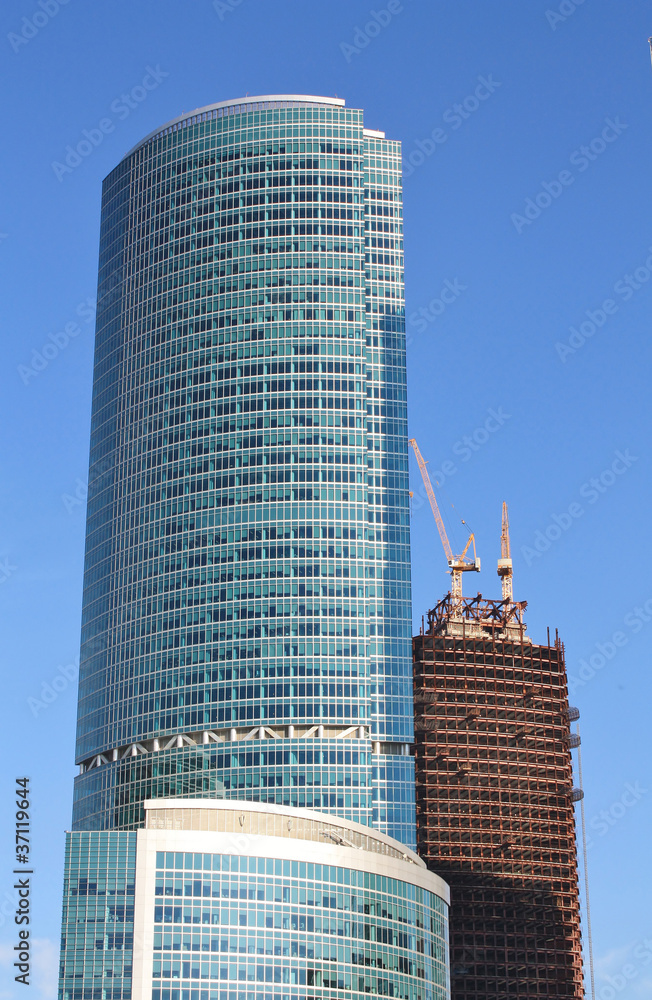 Naklejka premium Buildings of the area 