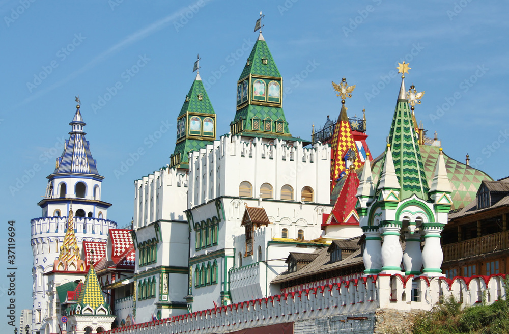 Obraz premium Izmailovo. View of the Kremlin towers