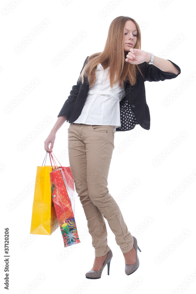girl with a packet girl with a packet