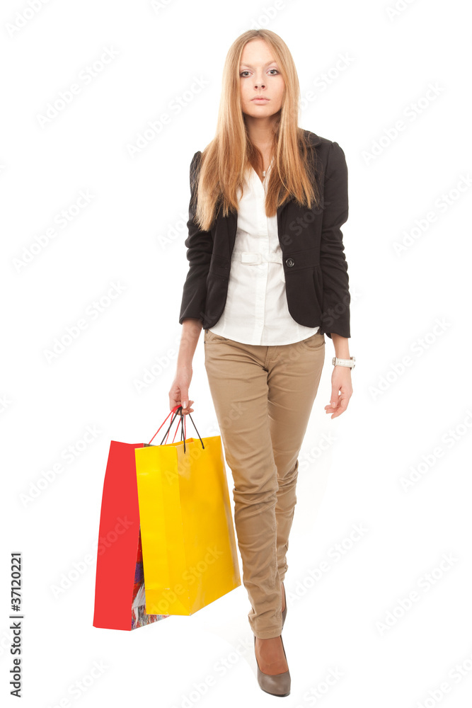 girl with a packet girl with a packet