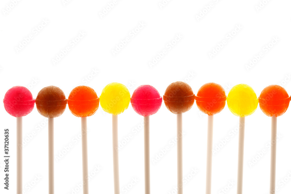 lollipops isolated on white background lollipops isolated on white background