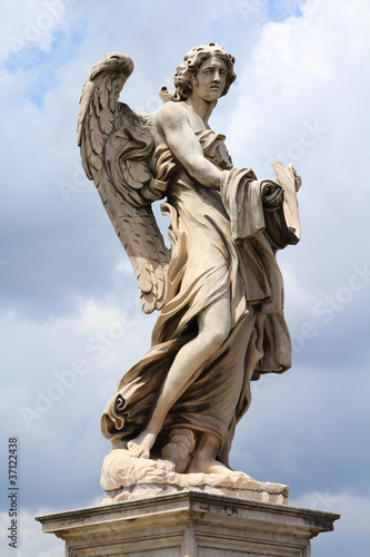 Rome statue - Saint Angel Bridge