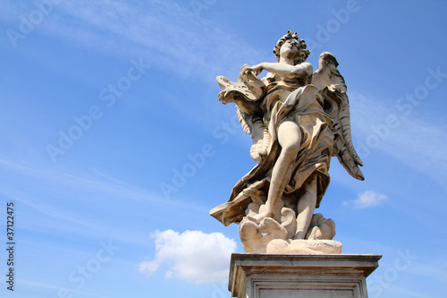 Angel statue in Rome  Italy