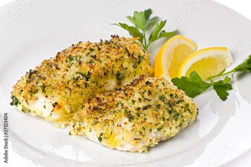 Baked Fish with Breadcrumbs