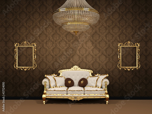 Royal luxury interior space apartment