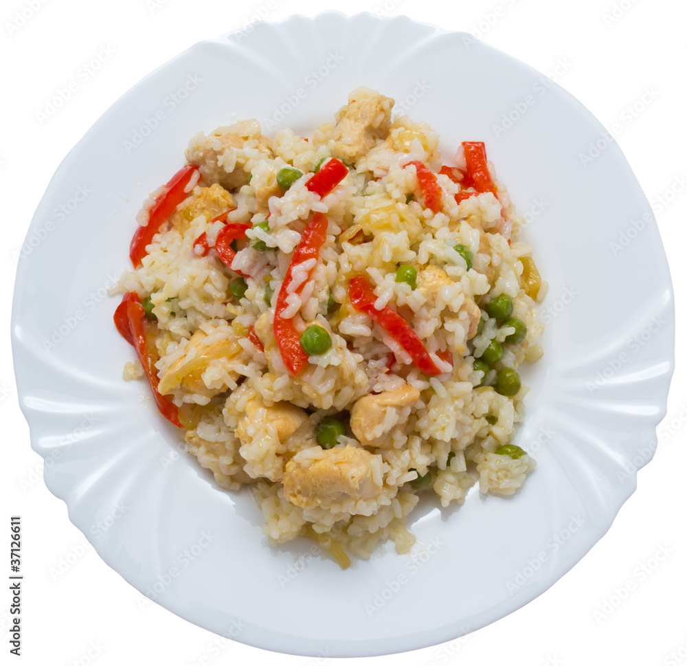 Rice with chiсken and vegetable