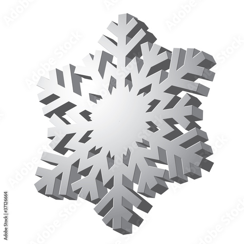 Fototapeta Naklejka Na Ścianę i Meble -  Decorative snowflake. Vector illustration.