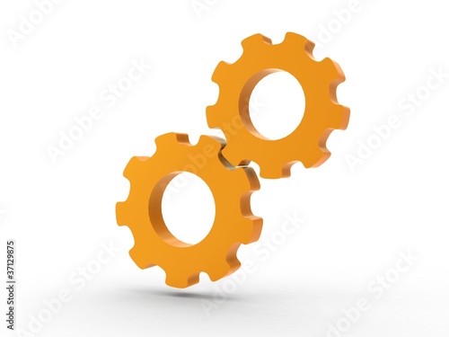 Fotografie 3d Icon Einstellungen orange