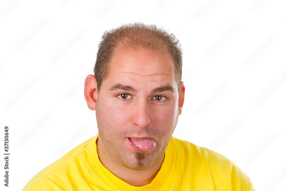 Obraz premium Zunge rausstrecken