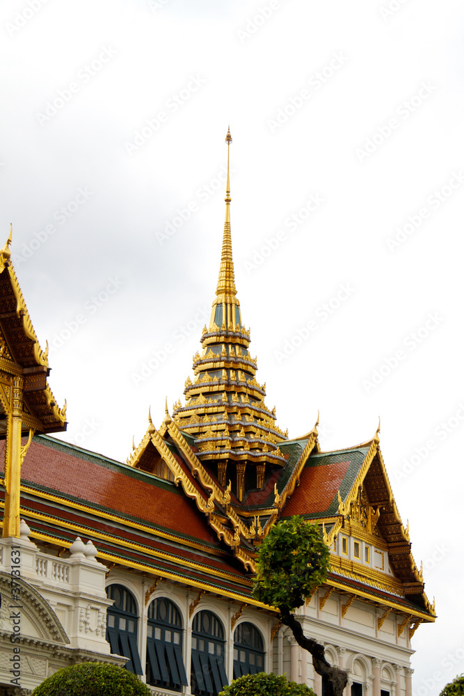 Detail of Grand Palace in Bangkok, Thailand