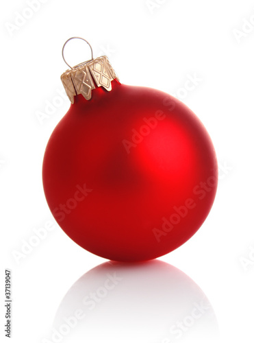 red decoration isolated on white background